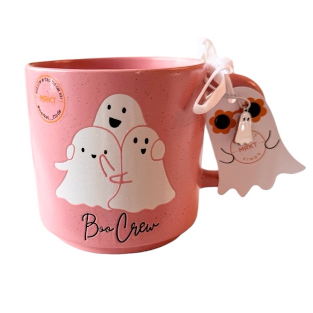 🩷 PINK BOO CREW Ghost Halloween Mug Market Finds NEW